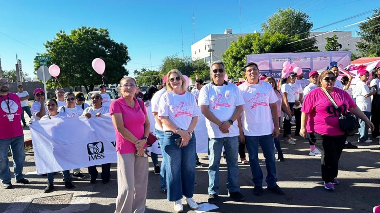 Ciudad Obregón: ‘Caminata Rosa’ impulsa la prevención y detección oportuna del cáncer de mama