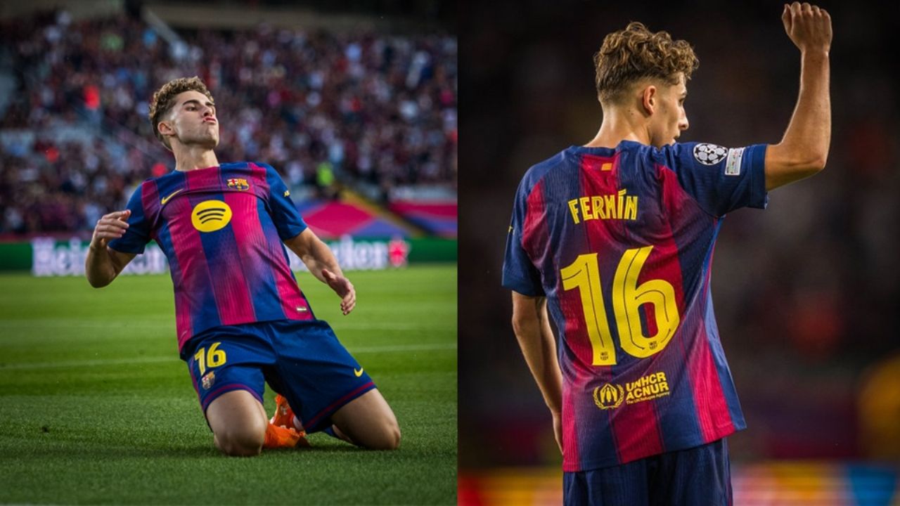 Fermín López se anota un ‘hat trick’ en la goleada del Barcelona al Olympiacos en la Champions League