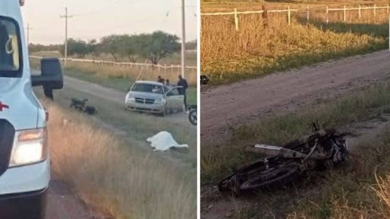 Motociclista pierde la vida trágicamente tras chocar con una camioneta en el Valle de Guaymas