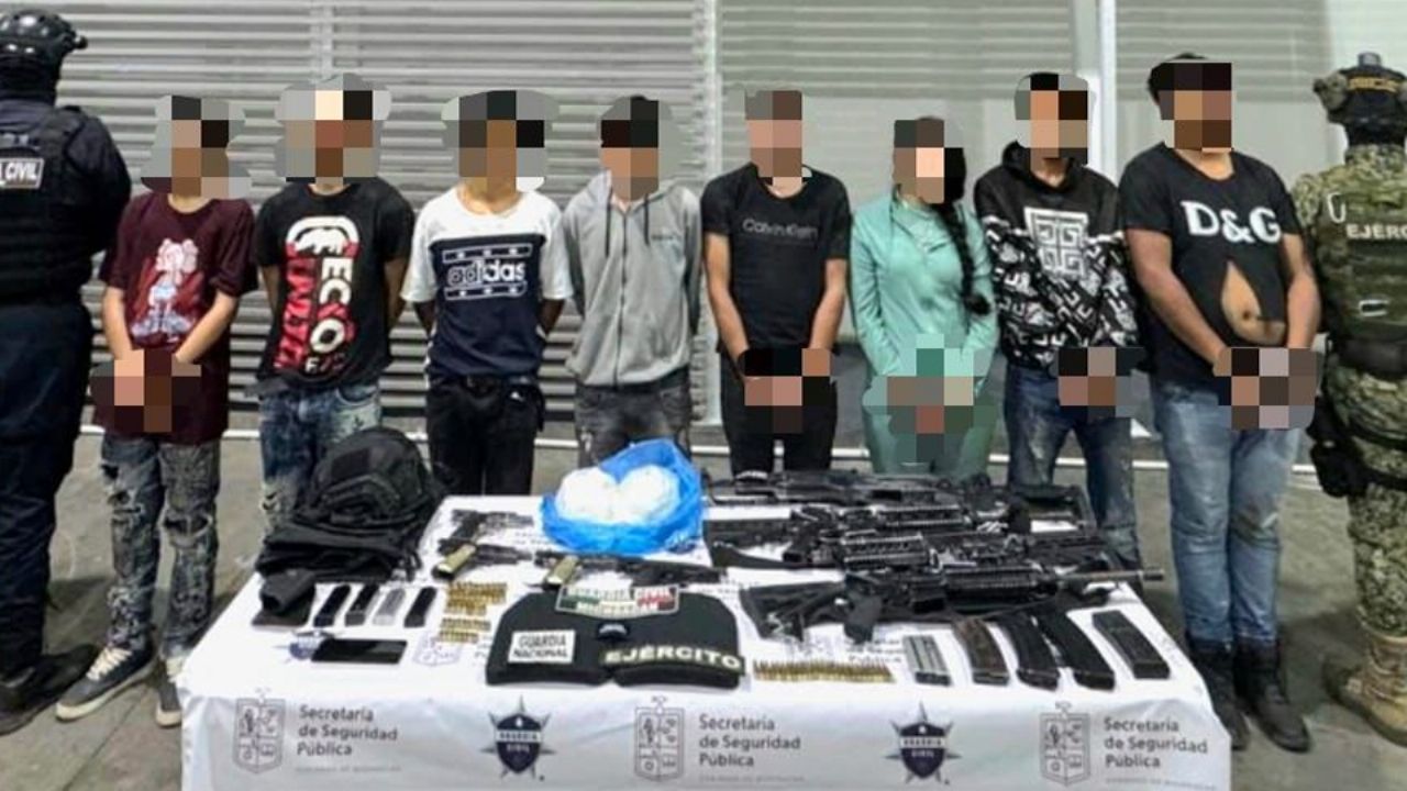 Capturan a ocho sicarios tras enfrentamiento armado en Michoacán; cuatro son menos de edad