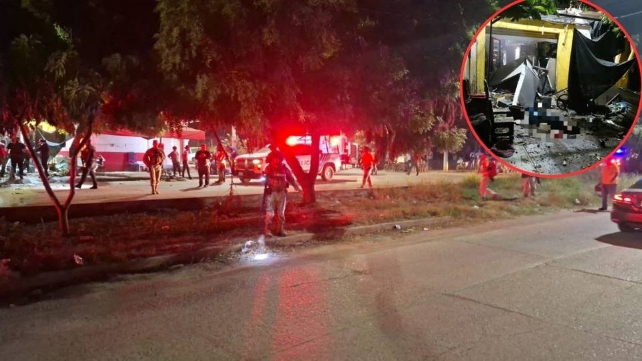Atacan expendio de cerveza con artefacto explosivo al sur de Mazatlán; confirman un muerto