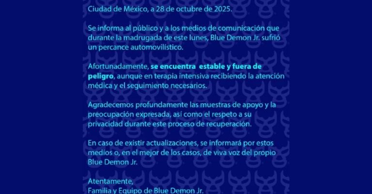 Comunicado de la familia