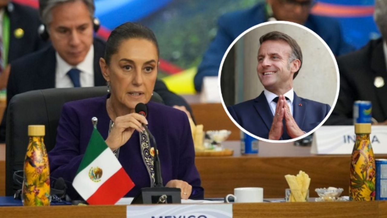 Sheinbaum confirma visita a México del presidente de Francia, Emmanuel Macron
