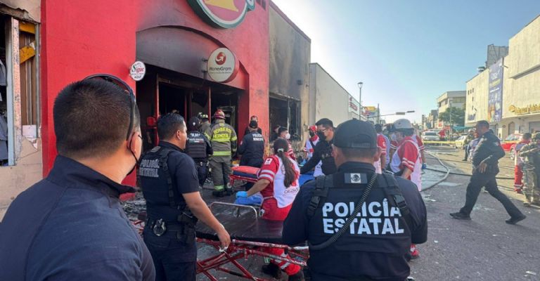 Elementos policíacos y cuerpos de auxilio arribaron el lugar.