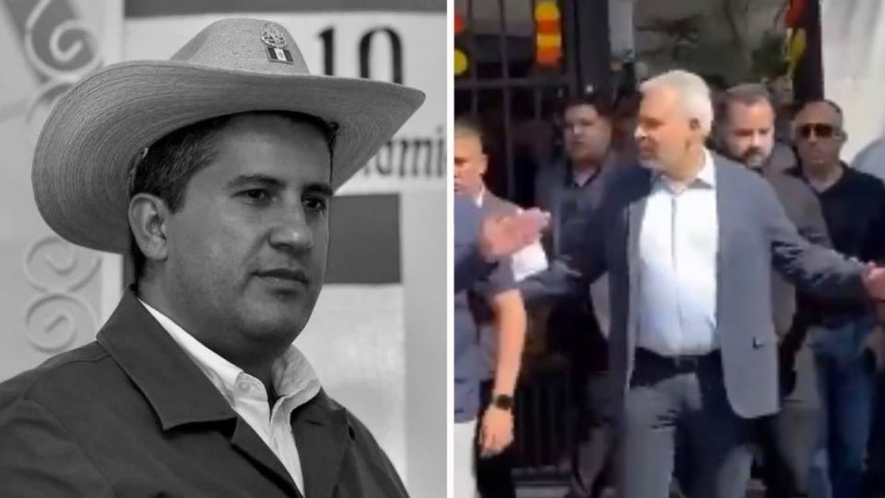 (VIDEO) “¡Asesino!”: Abuchean y corren a gobernador de Michoacán del funeral de Carlos Manzo