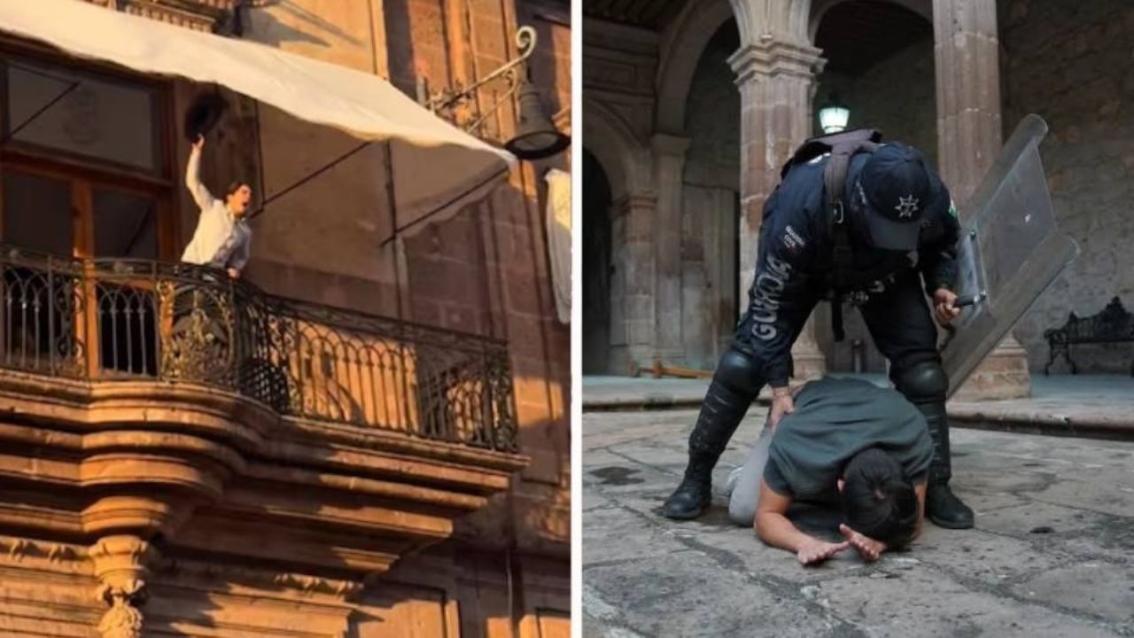 VIDEOS: Toman Palacio de Gobierno durante las protestas por el asesinato de Carlos Manzo