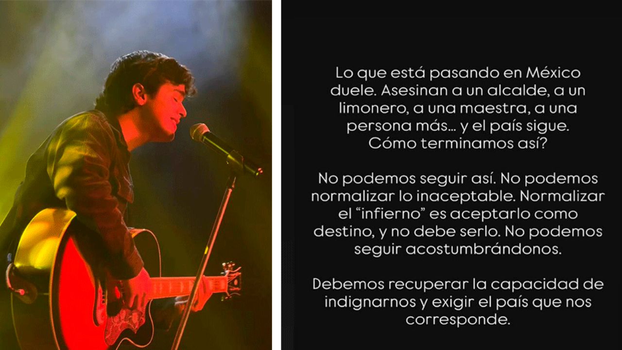 El cantante Julio Ávila, de ‘La Academia 2024’, se une al luto por la explosión en Waldo’s Hermosillo