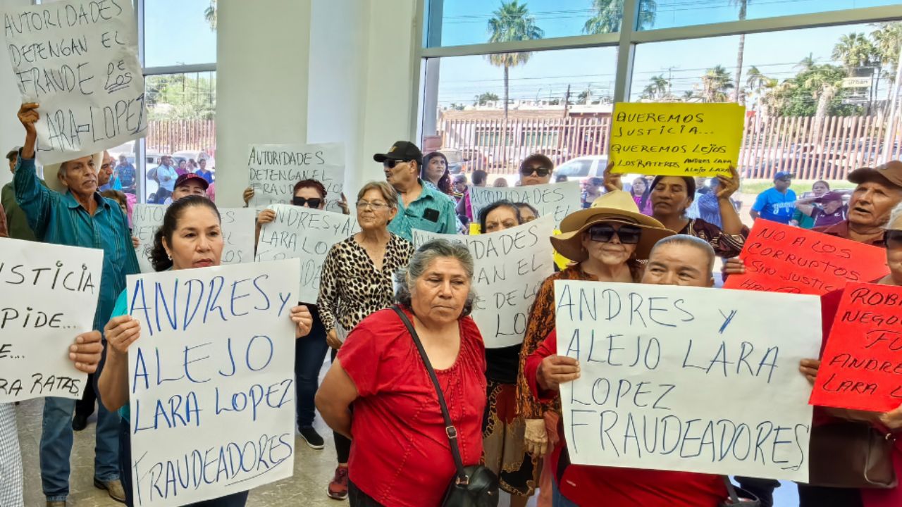 Se manifiestan en Centro Integral de Procuración de Justicia de Ciudad Obregón por presunto fraude