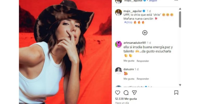 Majo Aguilar sorprendió a sus seguidores al compartir el trend de su nuevo tema 'Chilo'