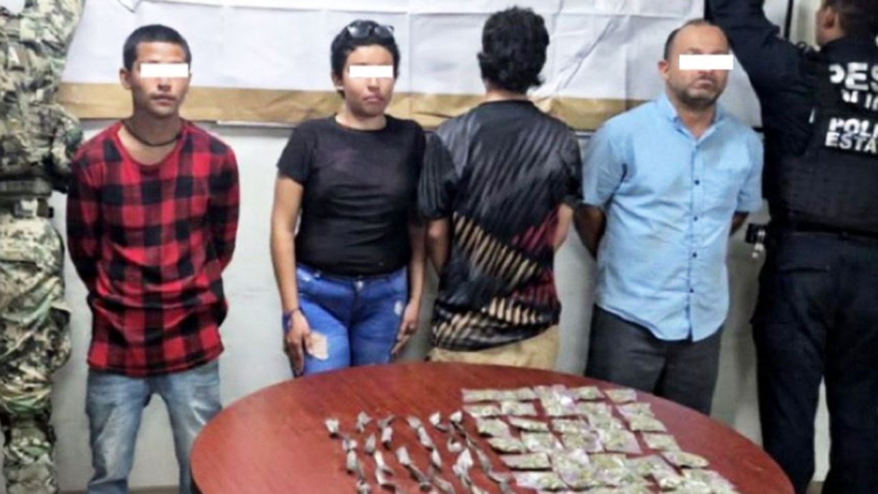 Los paran por infracción de tránsito y les descubren 72 dosis de droga en Ciudad Obregón