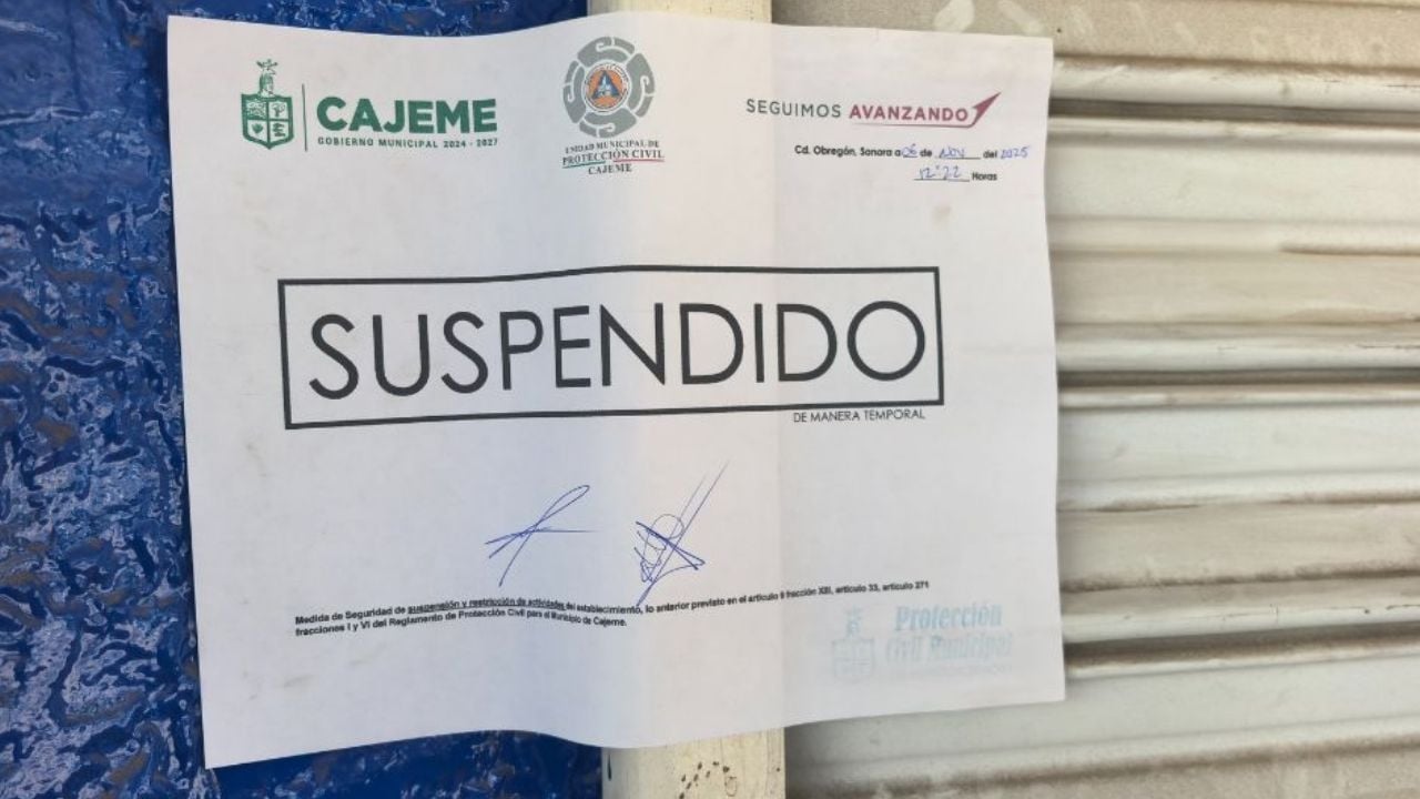 Suspende Protección Civil en Ciudad Obregón tienda de importaciones por incumplimiento de normas