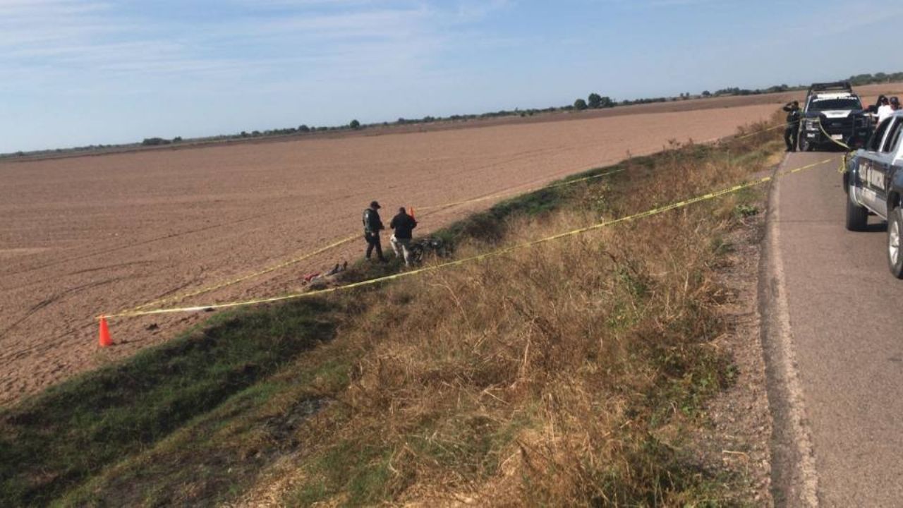 Fatal accidente en Navolato: Muere motociclista tras perder el control y salir de la carretera