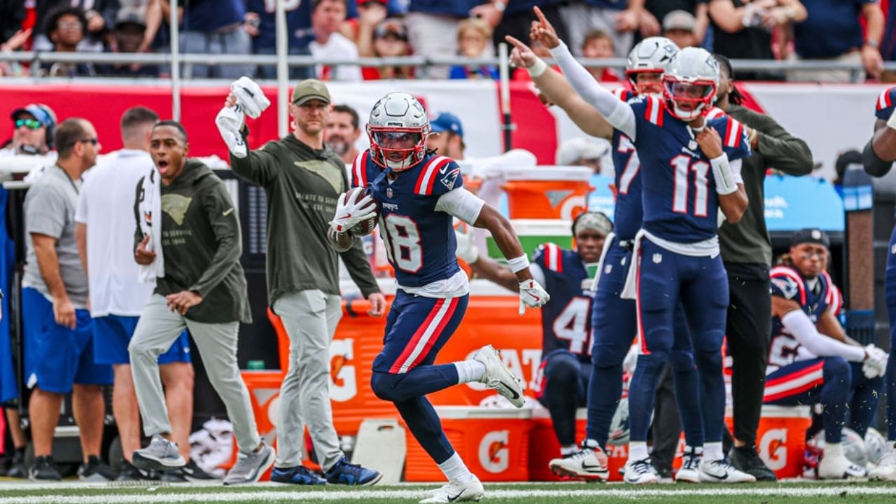 Drake Maye lidera a los Patriots a una victoria sobre los Buccaneers en un juegazo