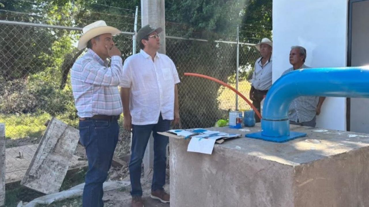 Conagua supervisa obras clave para el abastecimiento de agua en el municipio de Navojoa
