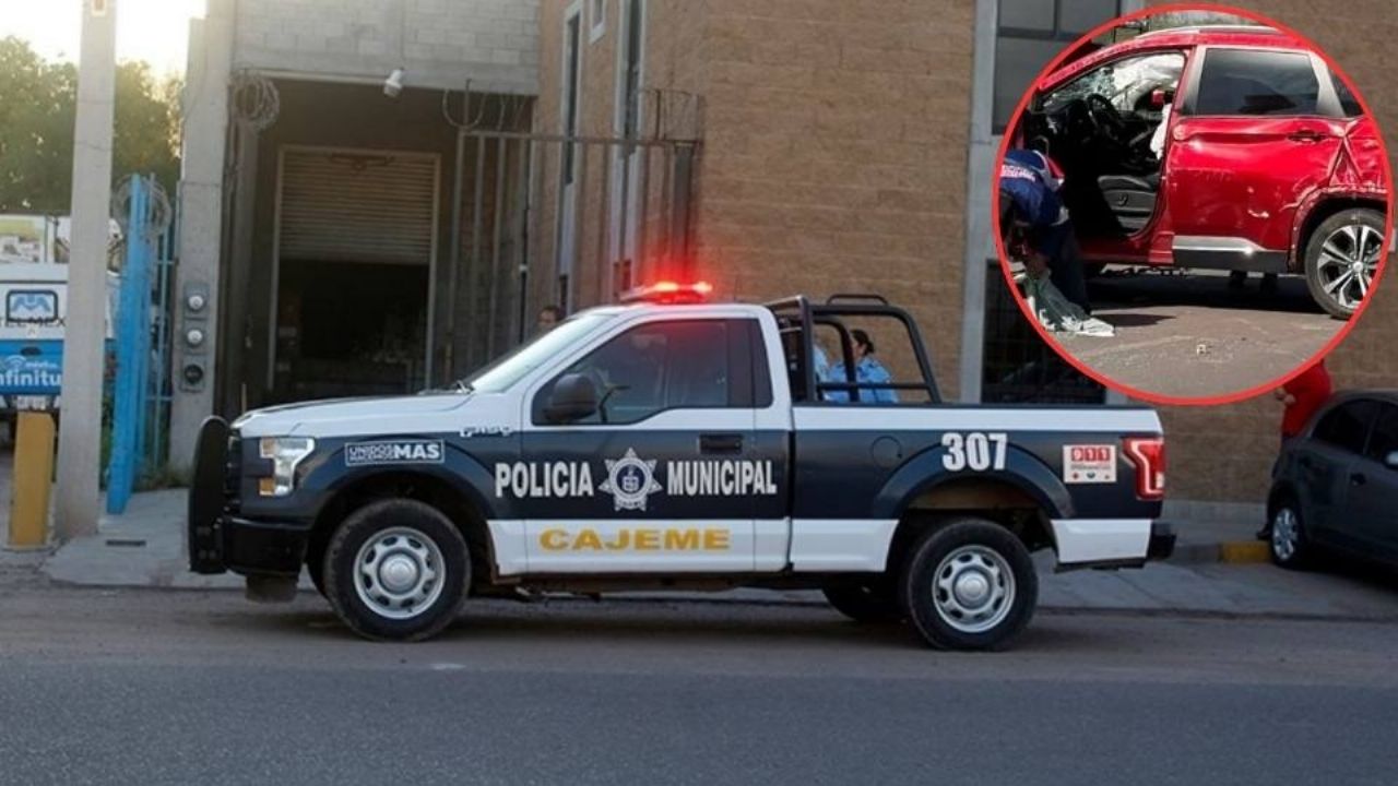 No respeta el alto y choca a camioneta al norte de Ciudad Obregón; unidad quedó volcada