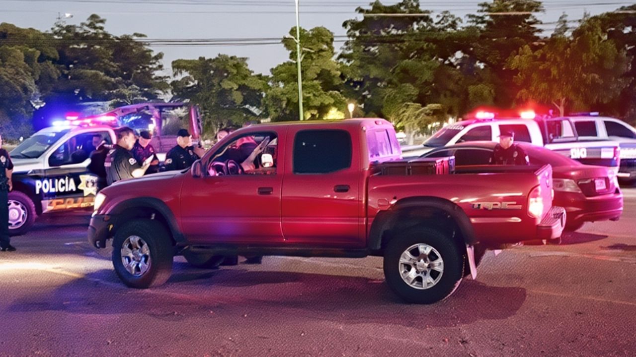 Disparan contra pick up en San José de Bácum; conductor logró huir hacia Ciudad Obregón