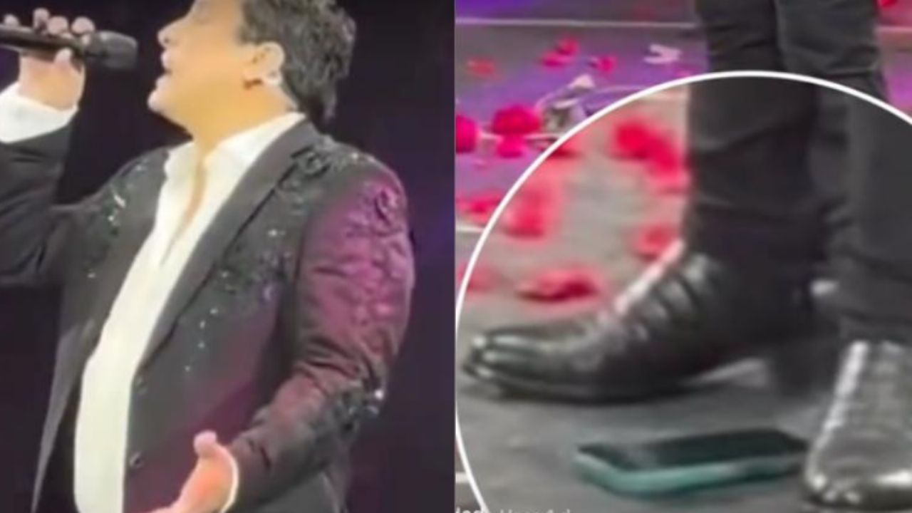 Critican a Julión Álvarez por pisar celular lanzado de un fan durante concierto en CDMX: ¿Aplicó la de Bad Bunny?