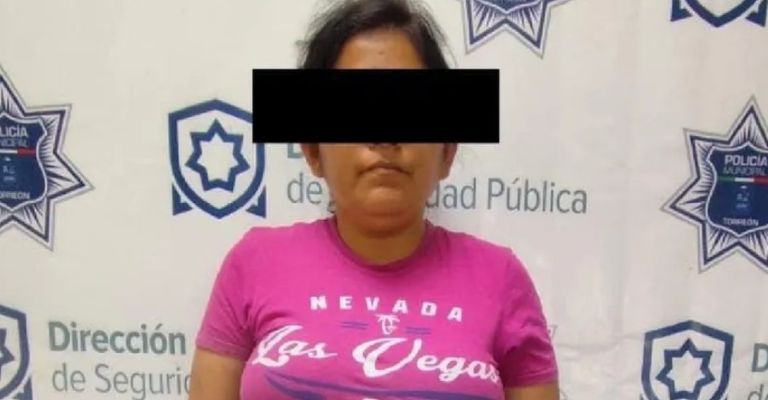 La detenida fue identificada como Argelina 'N', de 40 años de edad.