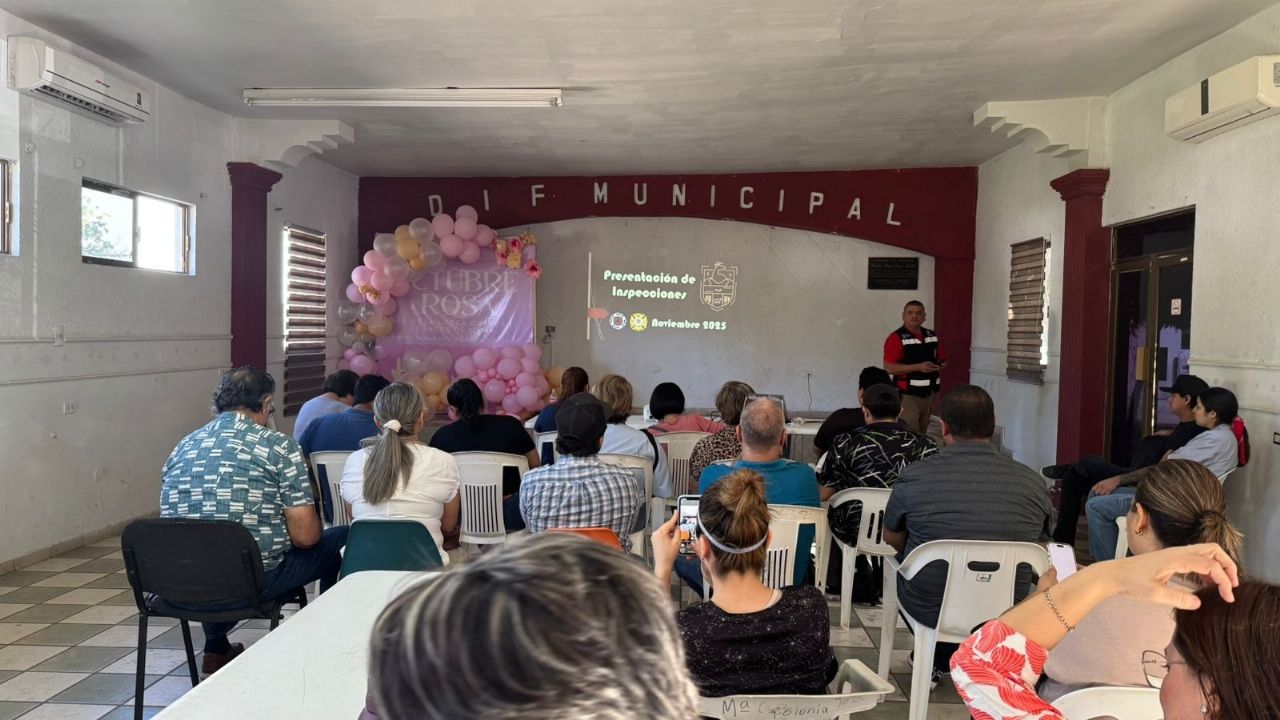 Comerciantes de Huatabampo se capacitan con Protección Civil para evitar cierres