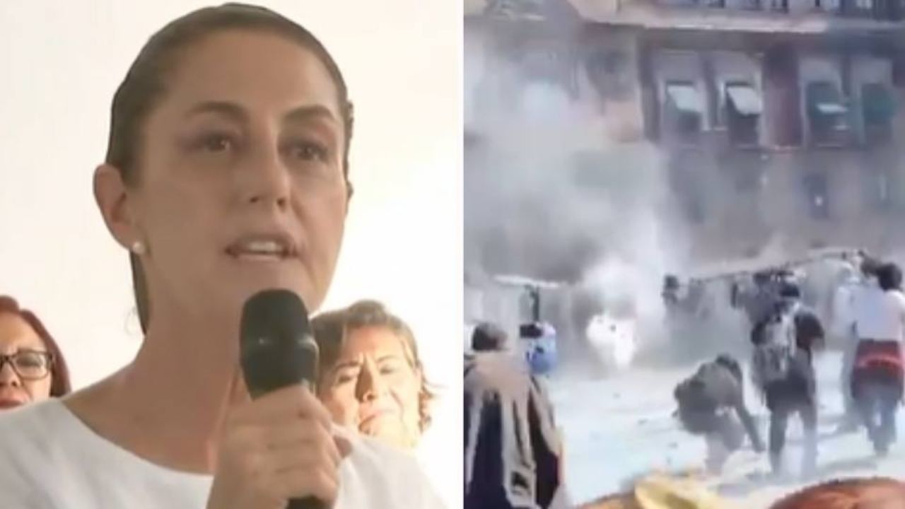 Desde Tabasco, Claudia Sheinbaum condena violencia durante marcha de la Generación Z