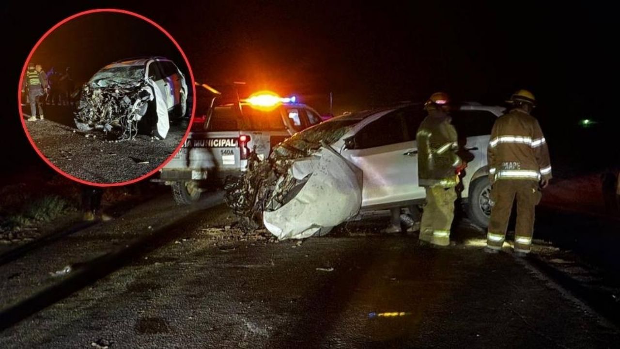 Dos personas muertas y cinco lesionadas tras fuerte choque en carretera de Ahome, Sinaloa