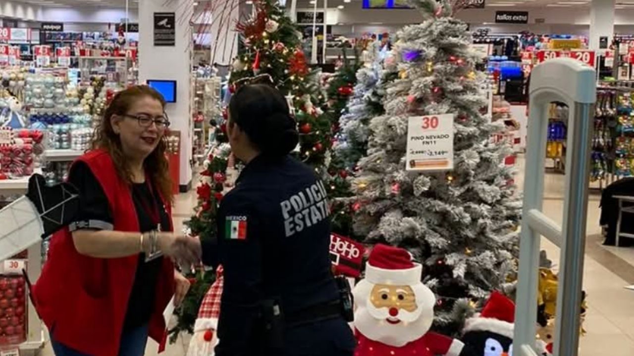 Policía Estatal de Sonora participa en operativo del Buen Fin en comercios de Hermosillo