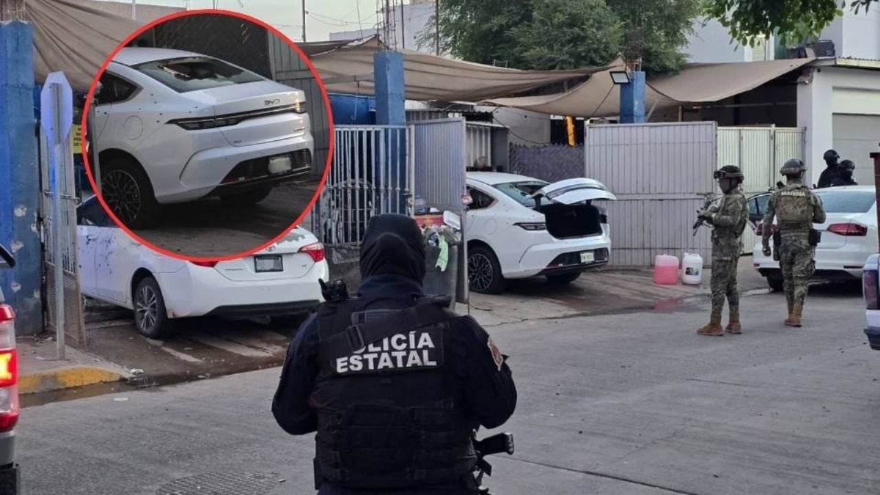 Grupo armado rafaguea autos y deja un herido en autolavado al norponiente de Culiacán
