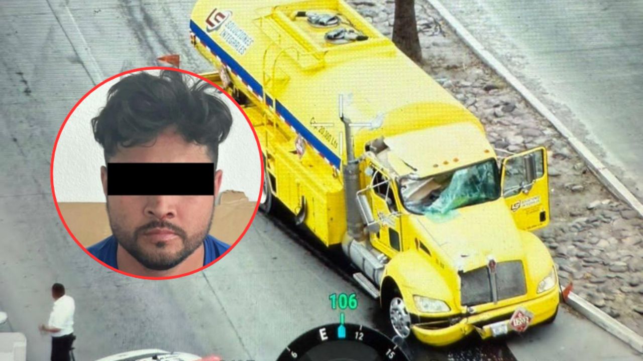 FGJES: Miguel Ángel ‘N’, ladrón de pipa de diésel en Hermosillo, estaba drogado al momento de intensa persecución