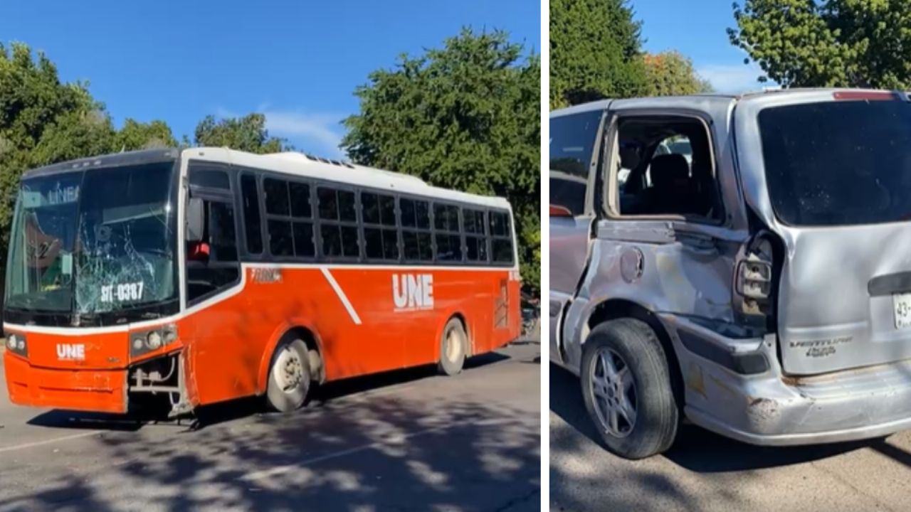 Otro choque de Autobús en Hermosillo: Más de 15 pasajeros resultan lesionados en bulevar Morelos