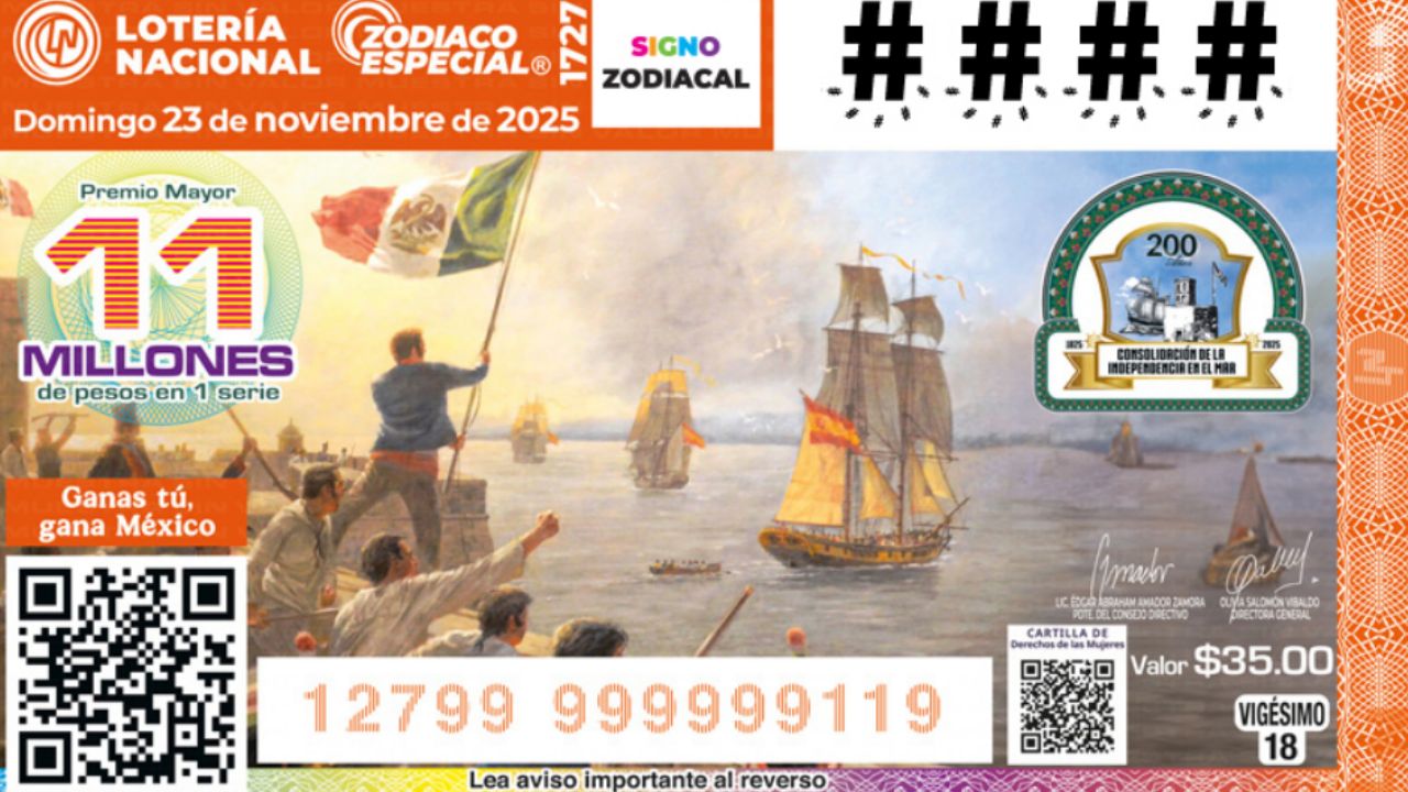 Lotería Nacional: Lista completa de GANADORES del Sorteo Zodiaco ESPECIAL No. 1727 domingo 23 de noviembre