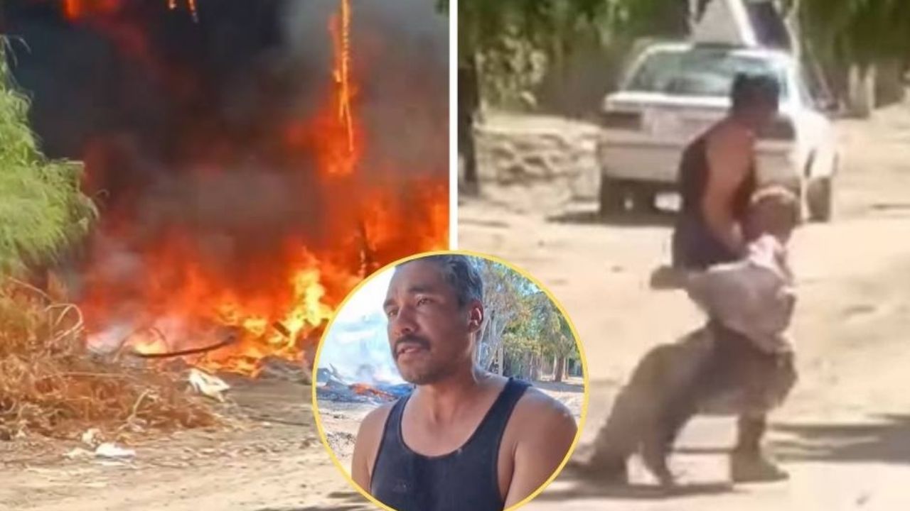 Reconocen al taxista que salvó a adulto mayor en medio de un incendio en Ciudad Obregón