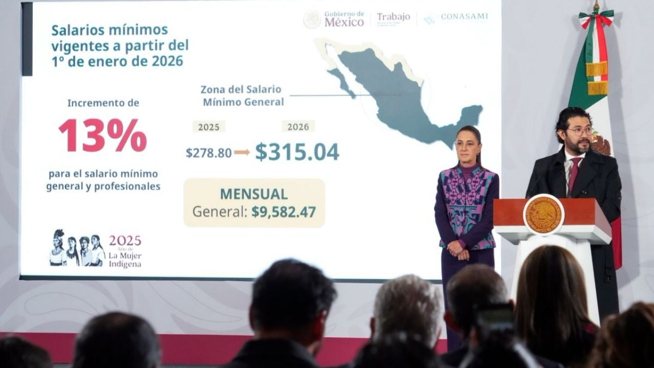 Aumenta salario mínimo en 2026: ¿Cuánto ganarán los trabajadores en México y la frontera norte?