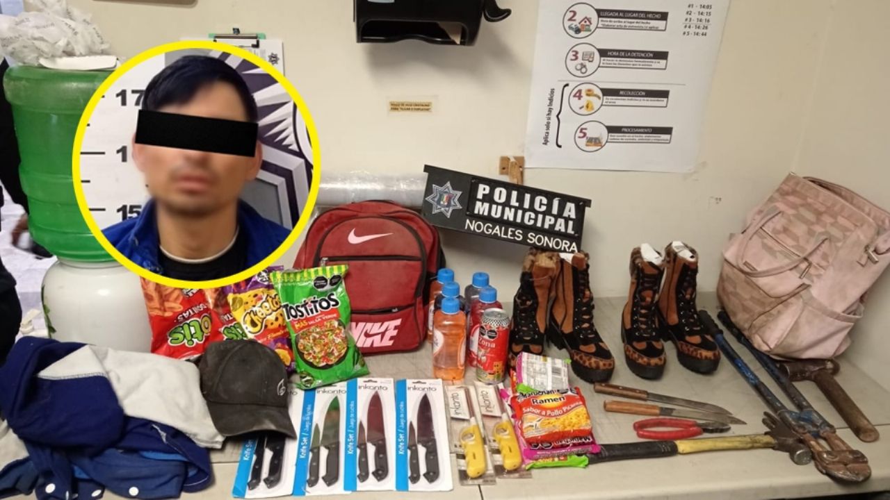 Aprovechó la suspensión de Waldo’s: Sorprenden a joven ladrón dentro de sucursal en Nogales