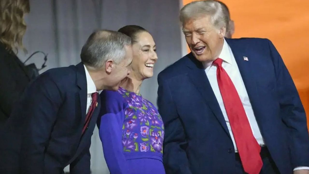 Claudia Sheinbaum señala como “positiva” primera reunión con sus homólogos Trump y Carney