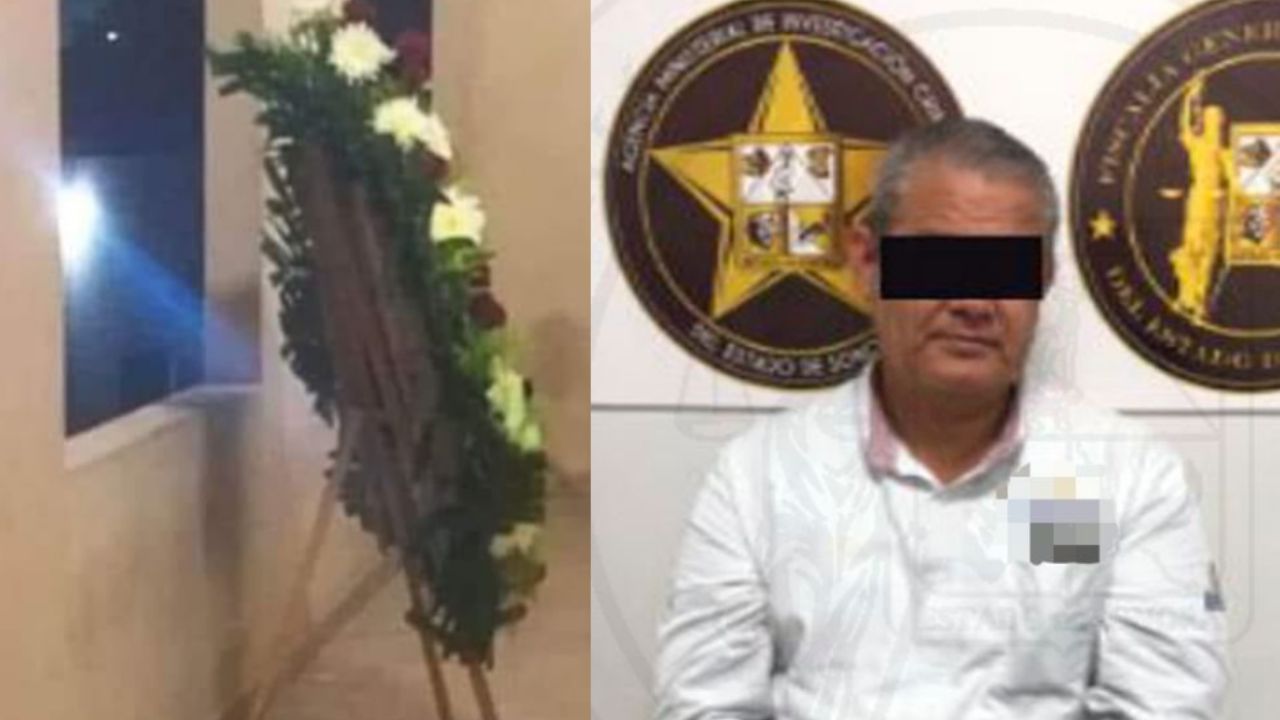 Manda corona fúnebre a su pareja para amenazarla de muerte: Francisco ‘N’ es vinculado por violencia familiar en Guaymas