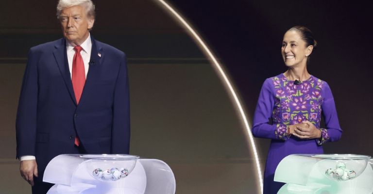 La presidenta de México, Claudia Sheinbaum y el presidente de Estados Unidos, Donald Trump
