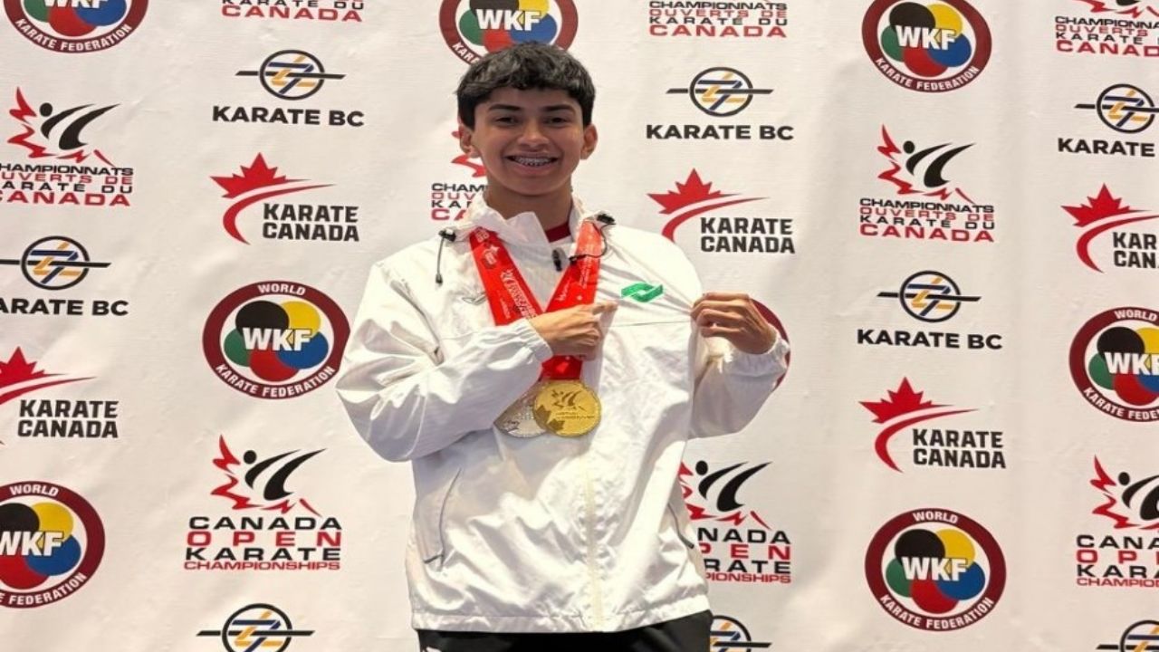 Alumno del Conalep en Sonora gana oro y plata en campeonato internacional de karate