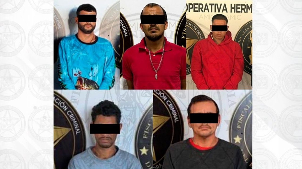 Golpe a la delincuencia en Hermosillo: Autoridades capturan a cinco criminales de alto perfil