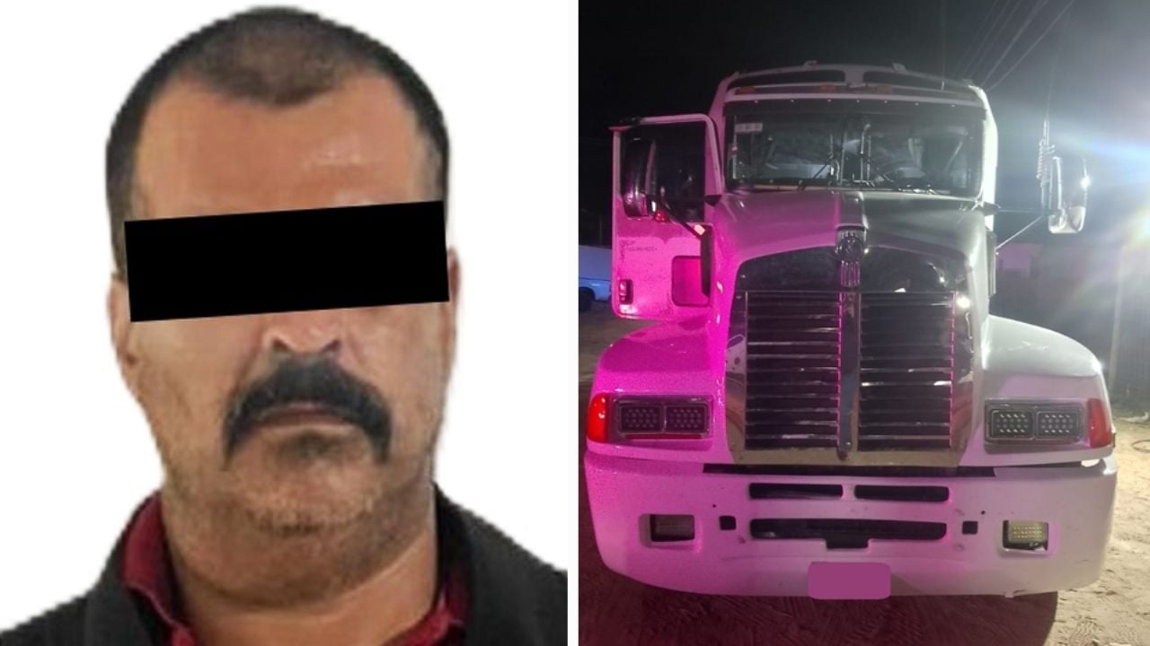 Cae chofer de tráiler con 520 litros de metanfetamina en carretera Caborca – Puerto Peñasco