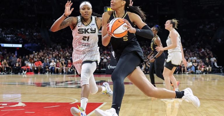 Coronó una gran campaña para ella y las Aces