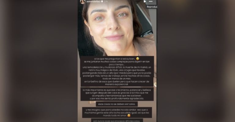 Aislinn Derbez es hospitalizada tras muerte de su madre Gabriela Michel