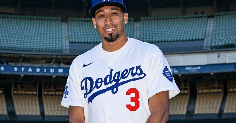 El boricua ya pisó el césped del Dodgers Stadium