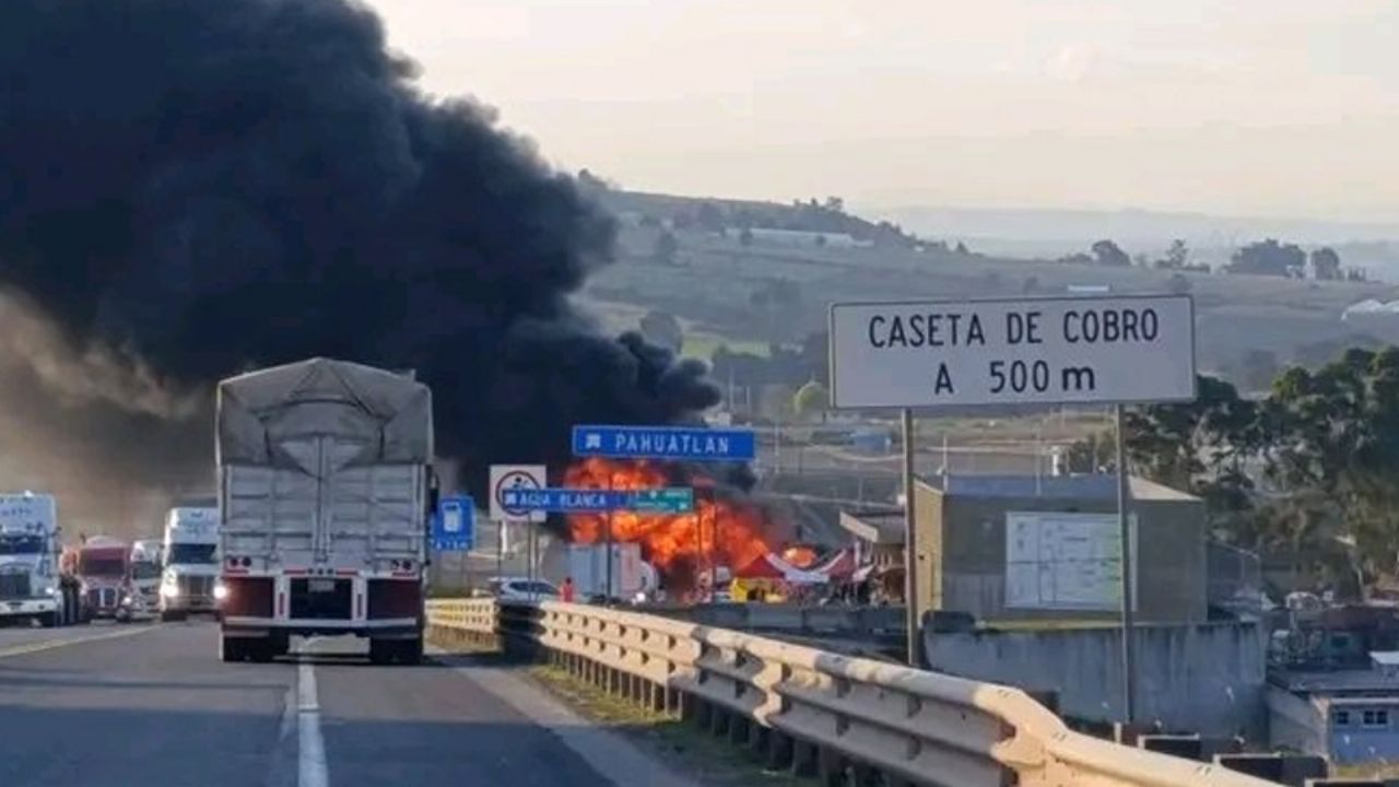 Alerta en Hidalgo: Se registra incendio de pipa de combustible en autopista México – Tuxpan