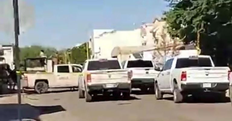 Se realizó un fuerte operativo en la colonia Cedros II de Ciudad Obregón después de una presunta persecución