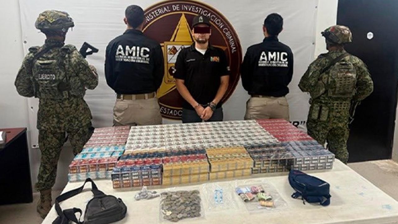 Cae sujeto con cargamento de droga y cigarros en Hermosillo; es originario de Ciudad Obregón