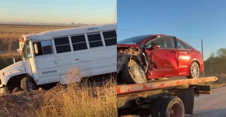 Choque entre camión de personal de maquiladora y auto deja 20 LESIONADOS en el Valle del Yaqui