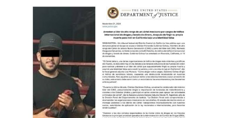 Cae el yerno de El Mencho en EU