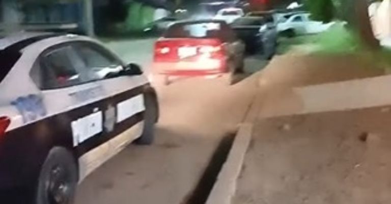 Elementos de Tránsito Municipal se encargaron del deslinde de responsabilidades