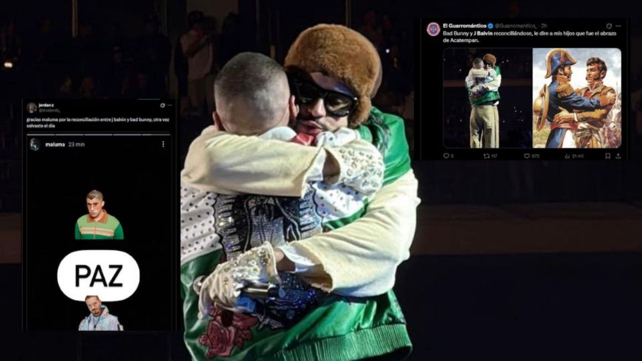 Reconciliación de Bad Bunny y J Balvin en México desata ola de MEMES en redes; estos son los mejores