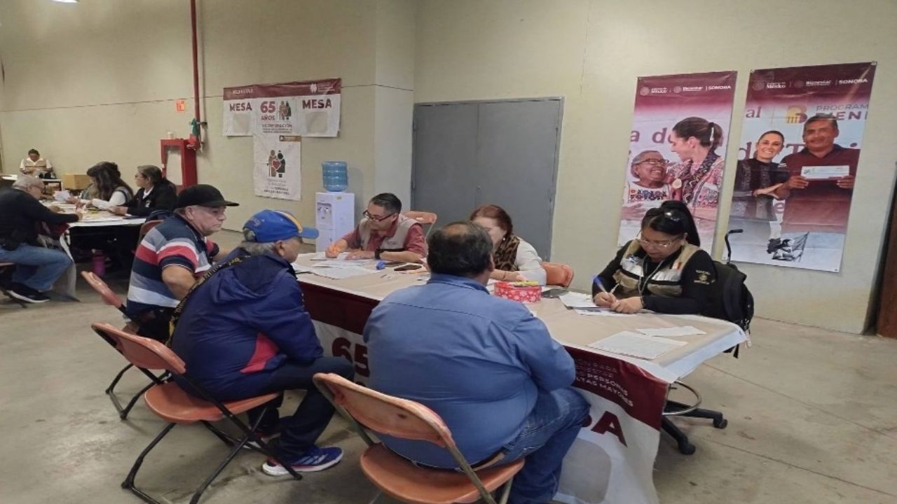 Suma Sonora más de 312 mil beneficiarios de la Pensión para el Bienestar este 2025